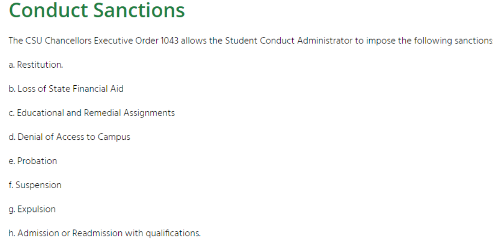 加州州立大学蒙特利湾分校开除