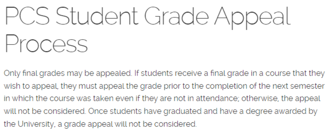 福特汉姆大学申诉