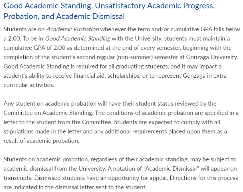 贡萨加大学开除