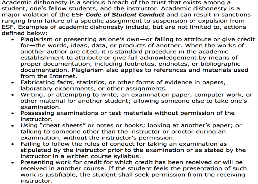 纽约州立环境科学与林业学院申诉