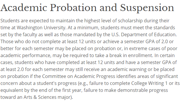 WashU停学
