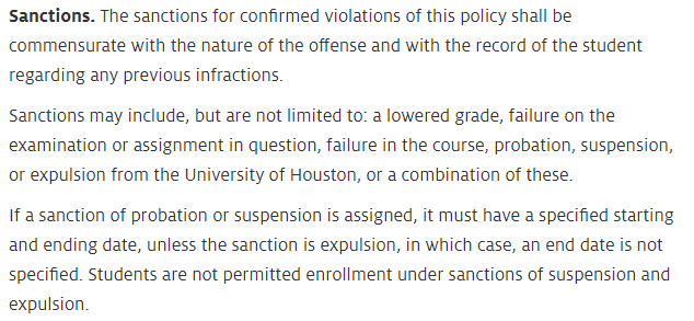 休斯敦大学申诉